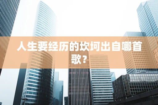 人生要经历的坎坷出自哪首歌？