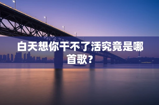 白天想你干不了活究竟是哪首歌？