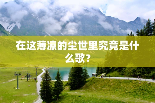 在这薄凉的尘世里究竟是什么歌？