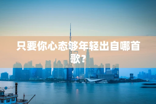 只要你心态够年轻出自哪首歌？