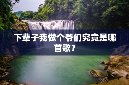 下辈子我做个爷们究竟是哪首歌？
