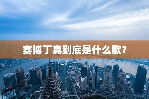 赛博丁真到底是什么歌？