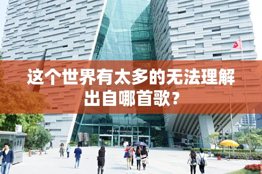 这个世界有太多的无法理解出自哪首歌？