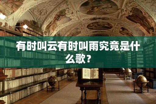 有时叫云有时叫雨究竟是什么歌？