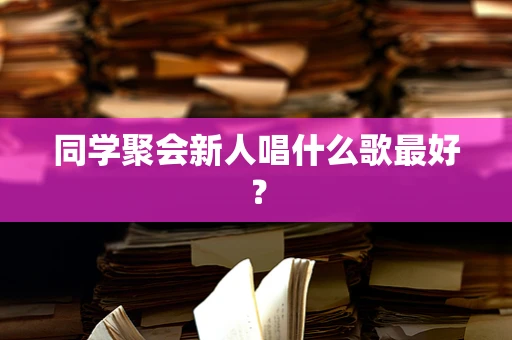 同学聚会新人唱什么歌最好？