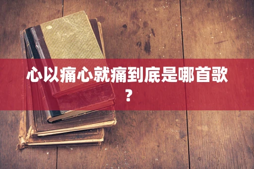 心以痛心就痛到底是哪首歌？