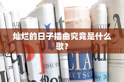 灿烂的日子插曲究竟是什么歌？