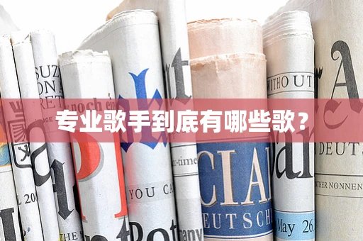 专业歌手到底有哪些歌？
