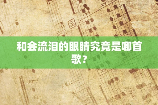 和会流泪的眼睛究竟是哪首歌？