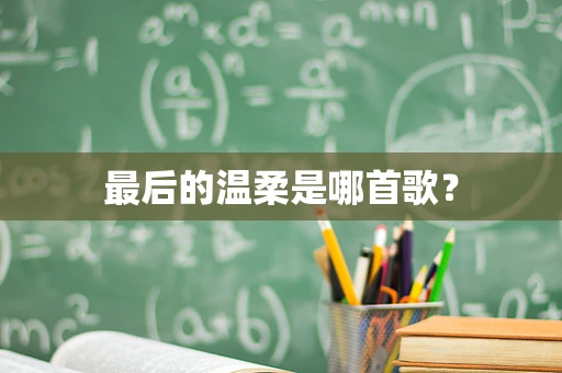 最后的温柔是哪首歌？