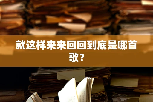就这样来来回回到底是哪首歌？