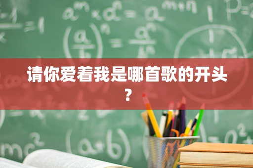 请你爱着我是哪首歌的开头？