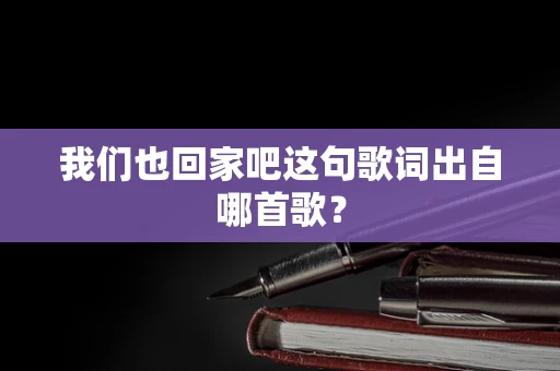 我们也回家吧这句歌词出自哪首歌？