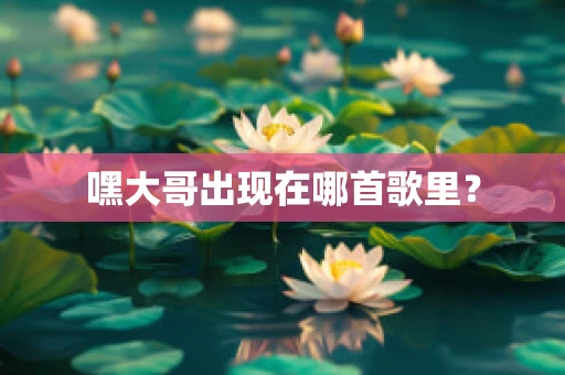 嘿大哥出现在哪首歌里？