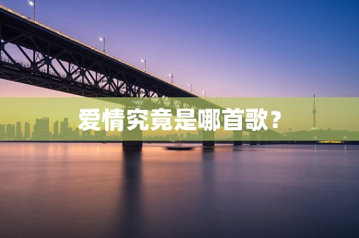 爱情究竟是哪首歌？