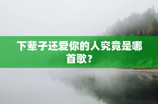 下辈子还爱你的人究竟是哪首歌？