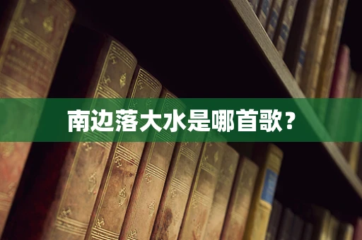 南边落大水是哪首歌？
