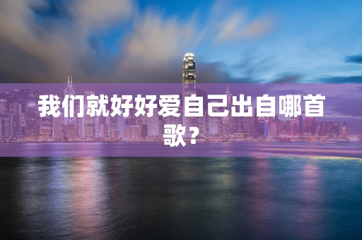 我们就好好爱自己出自哪首歌？