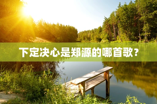 下定决心是郑源的哪首歌？