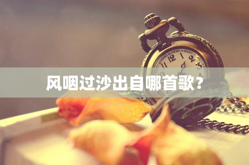 风咽过沙出自哪首歌？