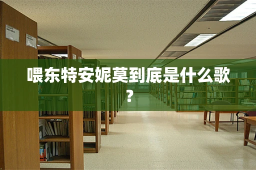 喂东特安妮莫到底是什么歌？