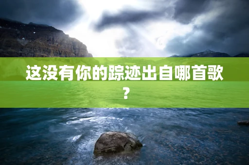 这没有你的踪迹出自哪首歌？