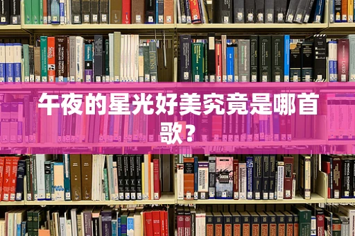 午夜的星光好美究竟是哪首歌？