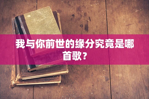 我与你前世的缘分究竟是哪首歌？