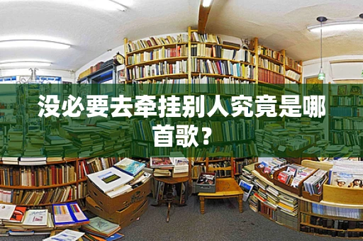 没必要去牵挂别人究竟是哪首歌？