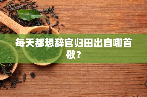 每天都想辞官归田出自哪首歌？
