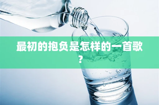 最初的抱负是怎样的一首歌？