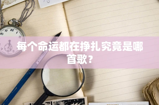 每个命运都在挣扎究竟是哪首歌？