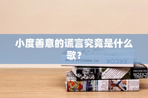 小度善意的谎言究竟是什么歌？