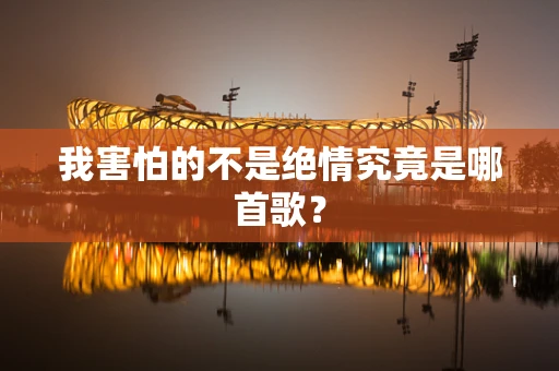 我害怕的不是绝情究竟是哪首歌？
